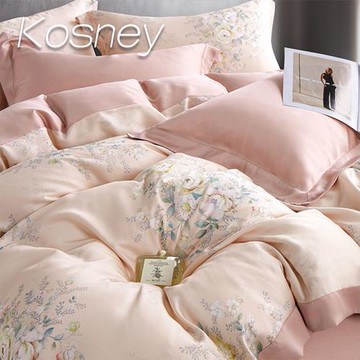 KOSNEY   纖雲  雙人60支天絲四件式兩用被床包組