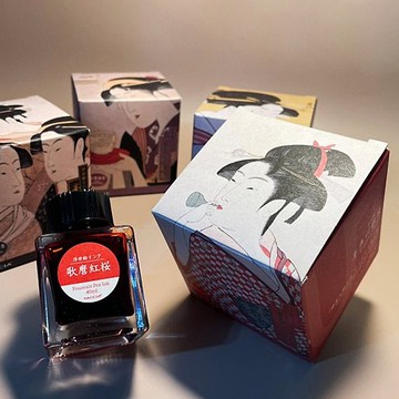 TACCIA 日本浮世繪 喜多川歌麿 40ML墨水(紅櫻)