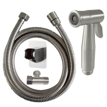 LEADER 麗達 多用途不繡鋼沖洗全配組 1.5m 搭黏貼掛座 NA102-15 255 x 155 x 100cm 金屬 480g  1個