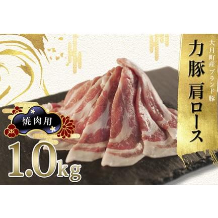 ふるさと納税 力豚肩ロース　焼き肉用1kg 高知県大月町