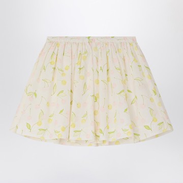 Suzon cotton skirt with pink print