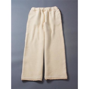 2024春文藝復古羊毛棉超柔軟搖粒絨蓬松Q彈松緊腰拖地褲長褲外穿