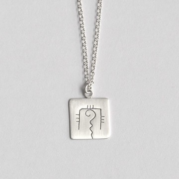 【客製化禮物】瑪雅圖騰項鍊 馬雅 純銀 925純銀 純銀墜飾 銀飾