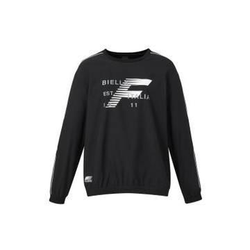 【FILA】男長袖圓領T恤-黑色 1TEA-5310-BK