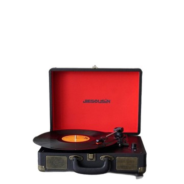 復古便攜式留聲機黑膠唱片機電唱機音箱跨境唱機創意外貿禮品貨源【Snowbelle優選】