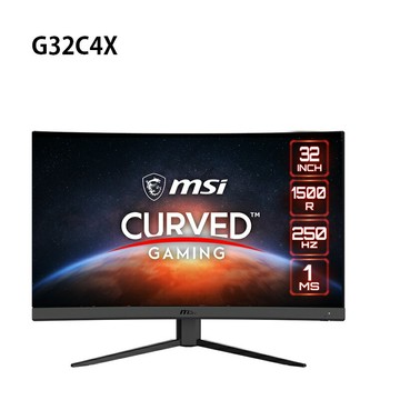 【享最高折300】MSI 微星 G32C4X 32型/FHD/250Hz/1ms/VA HDR曲面電競螢幕