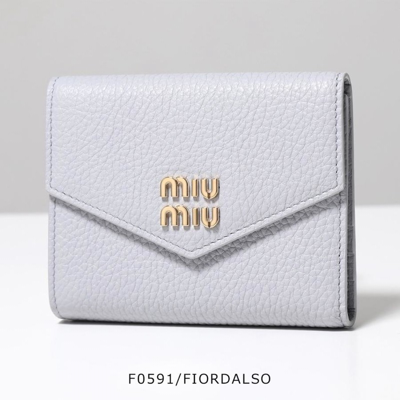 MIUMIU ミュウミュウ 二つ折り財布 5MH040 2DT7 レディース