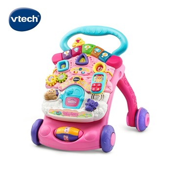 【Vtech】2合1多功能寶寶學步車(粉)