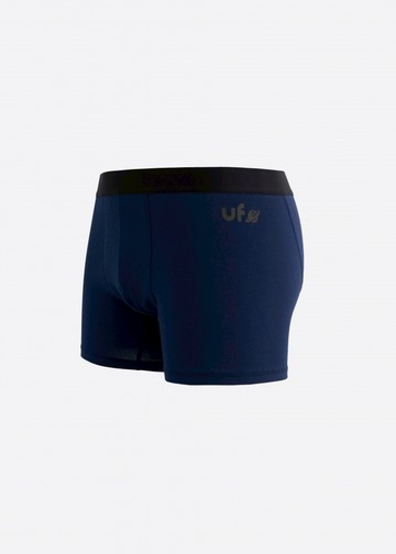 男款_Go Bowling!．長版腰帶平口內褲(夜洋藍-飛碟球)