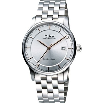 MIDO 美度 官方授權 Baroncelli II 爵士時尚機械錶 夏日煥新提案 送禮推薦-38mm M86004101
