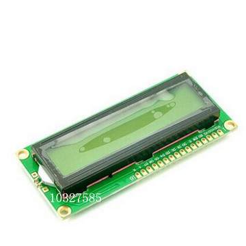 【AI電子】*(18-2)1602A 黃綠屏LCD液晶屏藍色5V