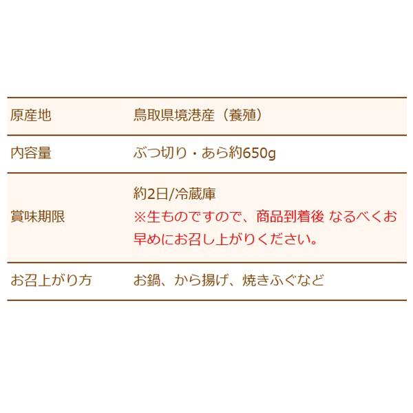 山陰境港産 とらふぐ（虎河豚 トラフグ）生 ふぐちり鍋・から揚げ用3〜4人前 送料無料（北海道・沖縄を除く）