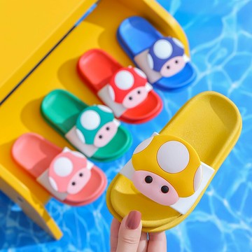 兒童拖鞋夏季防滑室內卡通軟底可愛寶寶男童女童家用小孩洗澡拖鞋