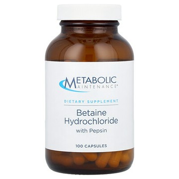 Metabolic Maintenance, 含胃蛋白酶的甜菜堿鹽酸鹽，100 粒膠囊