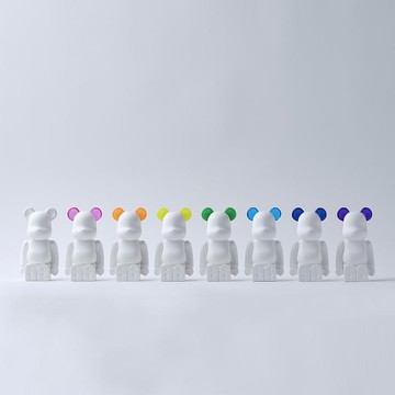 BALLON BE@RBRICK 庫柏力克熊 擴香 彩色耳朵版（單色七款） - 彩色耳朵版（單色七款）-深藍