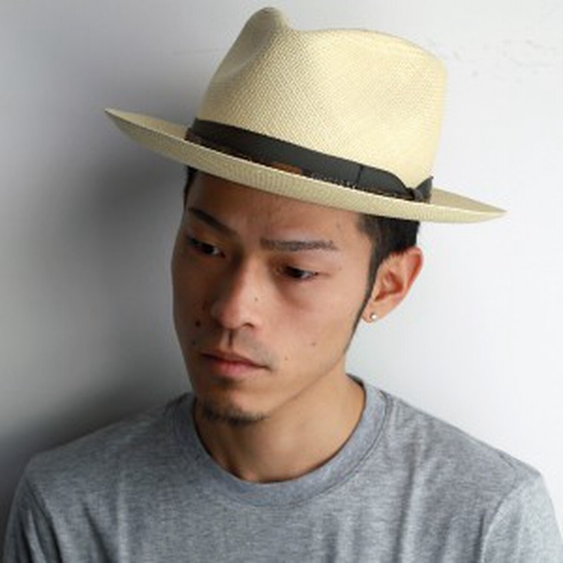 Biltmore パナマハット メンズ 帽子 春夏 ハット ビルトモア Sanluis 中折れハット フェザーベルト ナチュラル 通販 Lineポイント最大get Lineショッピング