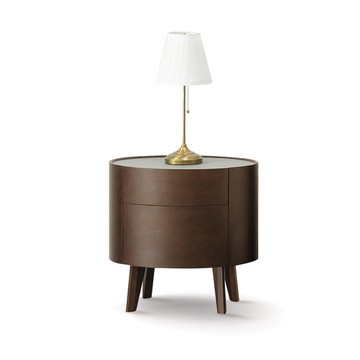 【H&D東稻家居】玻璃床頭櫃/收納櫃(THY2-04932)