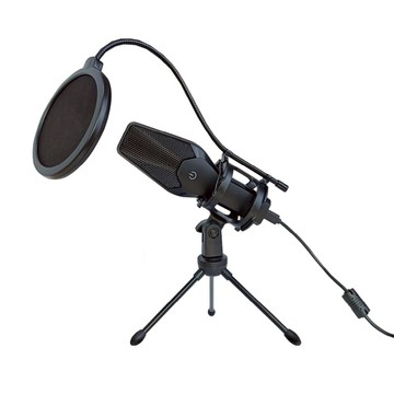 KONIX 電容式全指向性USB專業麥克風組 麥克風 + USB線 + 三腳架 + 防震架 + 防噴網  X5  單一顏色