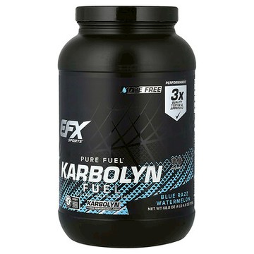 EFX Sports, 全淨燃料，Karbolyn Fuel®，藍色拉茲西瓜味，4 磅 4.8 盎司（1,950 克）