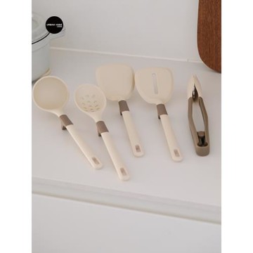 尤本家居韓式硅膠廚具鍋鏟家用湯勺耐高溫炒菜鏟子不粘鍋漏勺