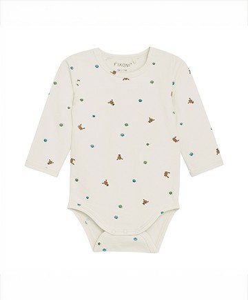 長袖包屁衣(蛋酒白)68cm