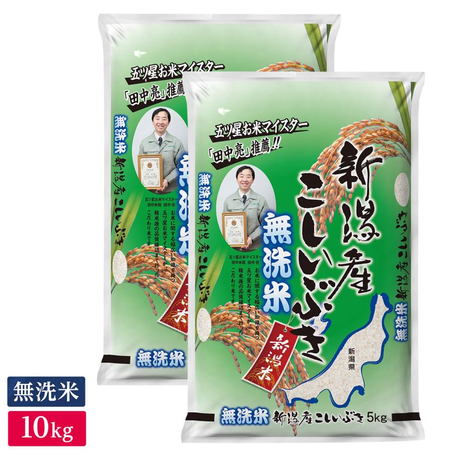 令和5年産 無洗米 新潟産 こしいぶき 10kg(5kg×2袋)