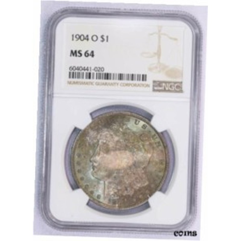 アンティークコイン NGC PCGS Morgan Silver Dollar Coin MS-64 Toned