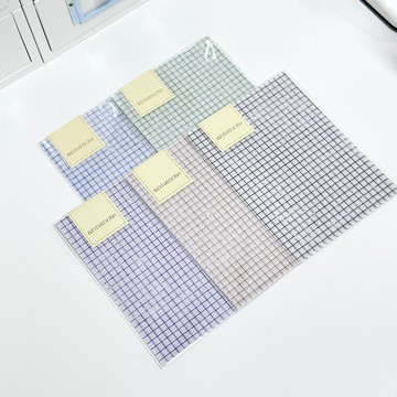 格紋 130g 描圖紙 5色 (anns note) vintage collage