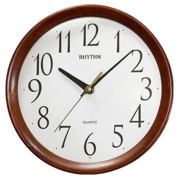 RHYTHM 麗聲 經典實木掛鐘  20.4 x 20.4 x 4.5cm