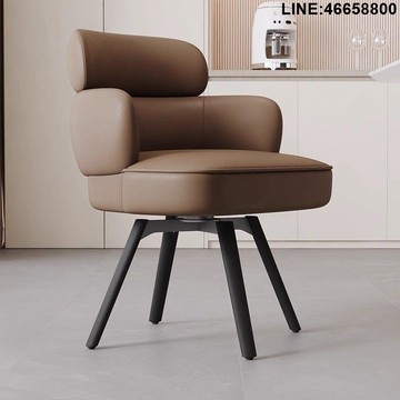 免運 開立發票 可旋轉餐椅 洽談椅 高檔餐椅 沙發椅 吧台椅 拍攝椅 道具椅 意式旋轉餐椅家用桌椅酒店休閑輕奢洽談椅輕奢接待餐廳靠背椅椅子