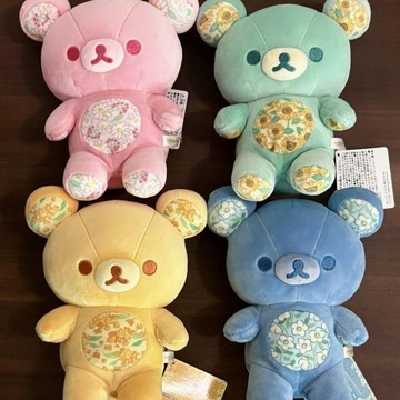 免運代購🎈  日版款輕鬆熊銀座限定春夏秋冬四季系列玩偶公仔 創意彩虹色輕鬆熊公仔玩偶 送人禮物 生日禮物
