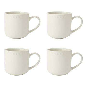 Mikasa Dinnerware 美國 Cranborne石陶馬克杯4入(320ml) / 水杯 茶杯 咖啡杯 可機洗 洗碗機可洗