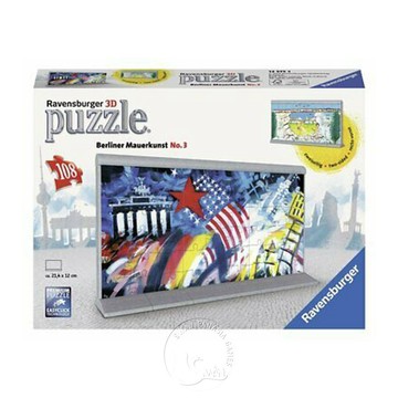 Ravensburger 【德國Ravensburg拼圖】藝術柏林牆 No.3Berliner Mauerkunst No.3-3D立體拼圖-108D片