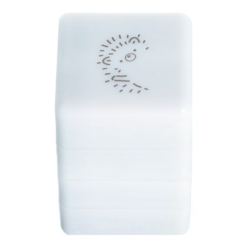 sun-star 可愛動物三連拍浸透印章3件組 刺蝟造型 手帳日記裝飾  深灰色  1組