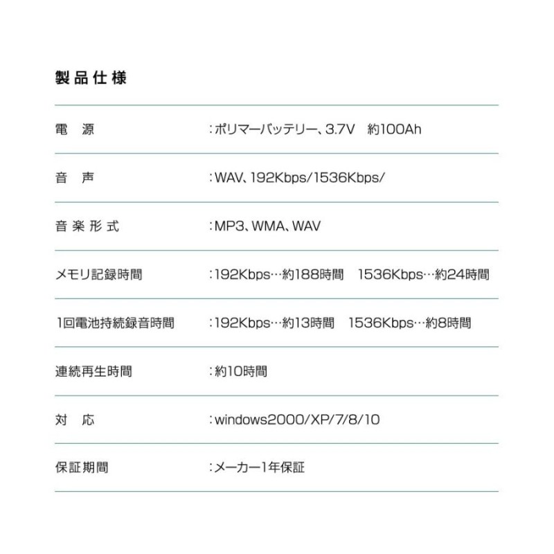 ボイスレコーダー ICレコーダー 録音機 小型 長時間 JSRIVE 通販 LINE