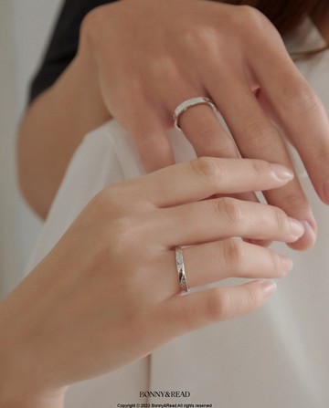 [純銀] 愛人不渝情侶戒指組 / Unswerving Lover Couple Ring Set