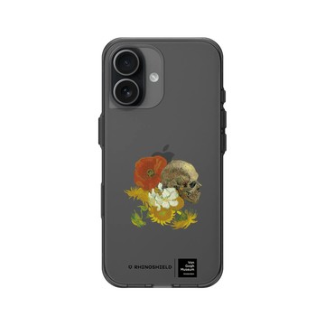 iPhone 17 Clear (相機按鈕) 酷墨灰 - Van Gogh Museum - 骸骨與花卉