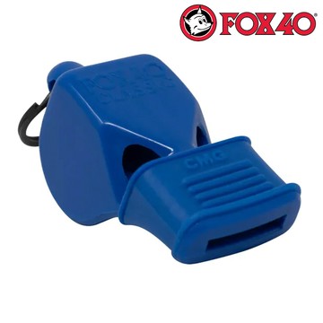 Fox 40 軟膠口哨子 9603-0508 藍色 (附分離式繫繩) 求生 指揮 安全警告 比賽