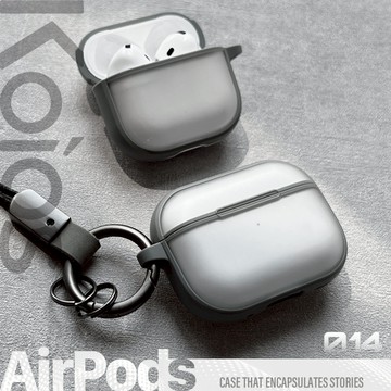 【Koios】霧透親膚磨砂耳機殼(附贈金屬件掛飾) Airpods 4 3 Pro2 Pro 親膚磨砂 保護殼 矽膠