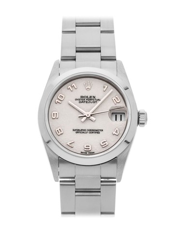 Rolex - 2003 pre-owned Datejust 31mm - women - stainless steel - One Size - White