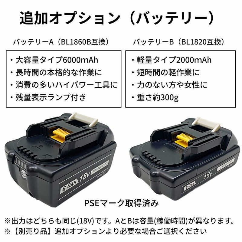 マキタ 互換 充電式 ブロワ 大型 超強力 ハイパワー コードレス
