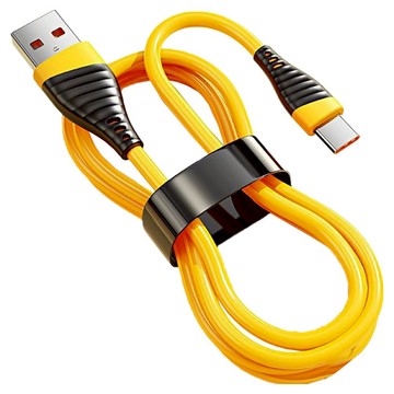 小麥購物 Type-C系列 120W USB-A-Type-C快充數據線 L1378  1個  黃色  100cm