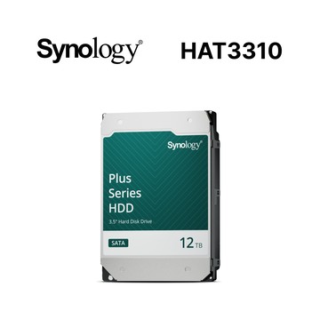 Synology HAT3310 PLUS系列 12TB/7200轉/512MB/3.5吋3Y NAS硬碟