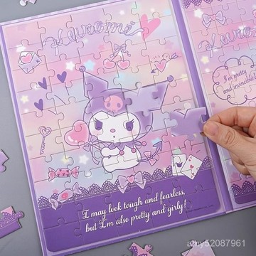 【臺灣-出貨】兒童磁力拚圖新年禮物庫洛米磁貼美樂蒂玉桂狗學校磁性 THA8