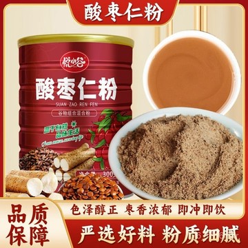 痠棗仁粉 穀物組閤粉 山藥芡實痠棗仁粉 衝泡卽飲 睡眠養生粉 300克/罐