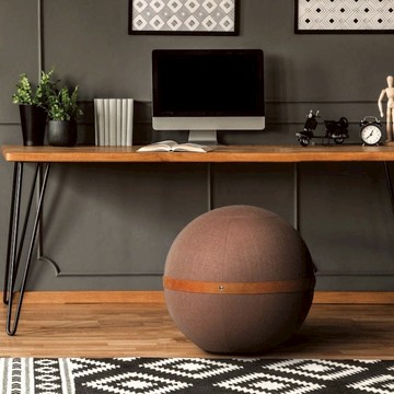 美型正姿防滑瑜珈球椅 - 常規版 巧克力棕