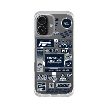 iPhone 17 ClearX (MagSafe 兼容) 晶透白 - Oracle Red Bull Racing - Racing Icons