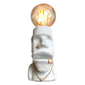 曙MUSE｜摩艾嘻哈桌燈  USB燈 手作 LED燈 燈泡 禮物 氣氛燈 小夜燈 居家擺飾 擴香石 嘻哈