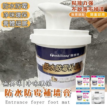 【防水防潮】補牆膏 墻壁修補膏 補土膏 壁癌補土 牆面修補膏 白色膩子膏 內牆塗料 裂縫修復 抗裂補牆膏 防水補牆膏