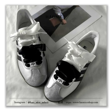 【HAO NICE】訂製仙女鞋ADIDAS 愛麗絲漫曲銀光德訓鞋 球鞋